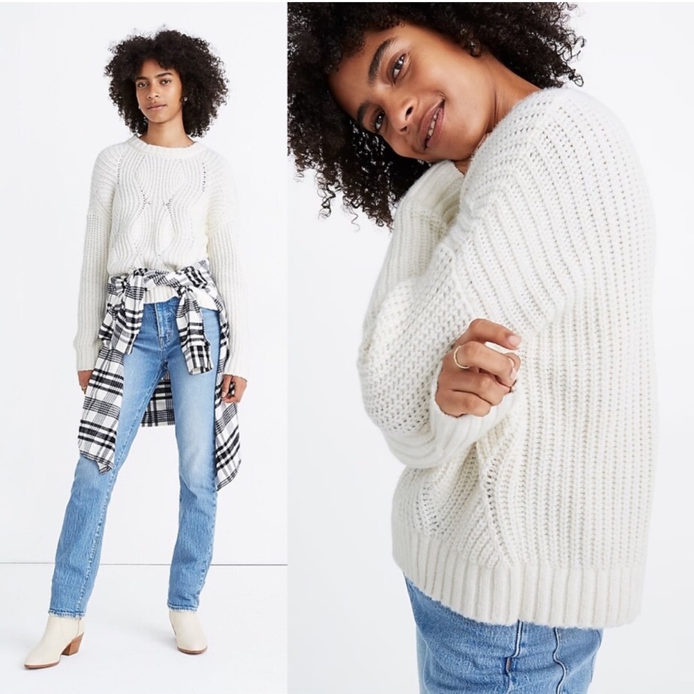 Madewell Everett Rib-Play Pullover Sweater
